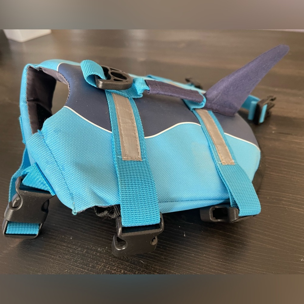 Blue Shark Dog Life Jacket XS
